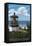 Lighthouse Scene - Oregon Coast-Lantern Press-Framed Stretched Canvas