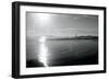 Lighthouse Sound Black and White-Sue Schlabach-Framed Premium Giclee Print