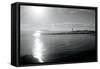 Lighthouse Sound Black and White-Sue Schlabach-Framed Stretched Canvas