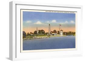 Lighthouse, Sturgeon Bay, Wisconsin-null-Framed Art Print