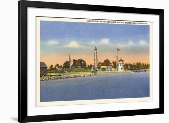 Lighthouse, Sturgeon Bay, Wisconsin-null-Framed Premium Giclee Print