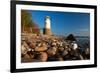 Lighthouse Taksensand, Alsen Island, Denmark-Thomas Ebelt-Framed Photographic Print