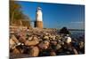 Lighthouse Taksensand, Alsen Island, Denmark-Thomas Ebelt-Mounted Photographic Print