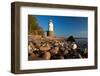 Lighthouse Taksensand, Alsen Island, Denmark-Thomas Ebelt-Framed Photographic Print