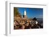 Lighthouse Taksensand, Alsen Island, Denmark-Thomas Ebelt-Framed Photographic Print