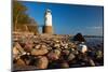 Lighthouse Taksensand, Alsen Island, Denmark-Thomas Ebelt-Mounted Photographic Print