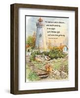 Lighthouse Verse-unknown Orpinas-Framed Art Print