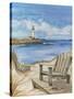 Lighthouse View I-Jay Throckmorton-Stretched Canvas