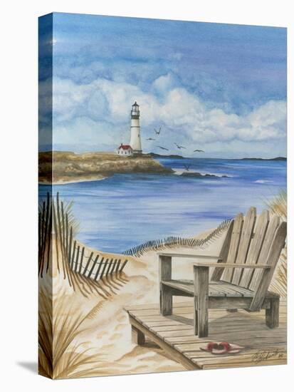 Lighthouse View I-Jay Throckmorton-Stretched Canvas