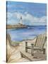 Lighthouse View I-Jay Throckmorton-Stretched Canvas