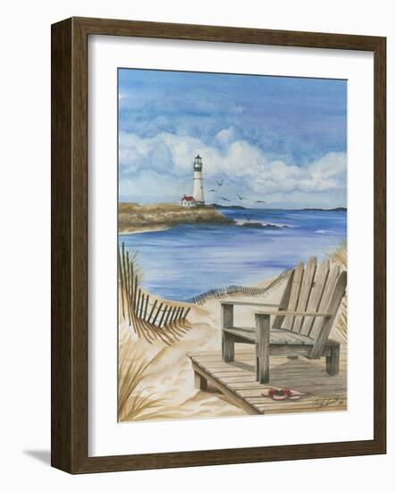 Lighthouse View I-Jay Throckmorton-Framed Art Print