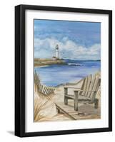 Lighthouse View I-Jay Throckmorton-Framed Art Print