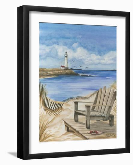 Lighthouse View I-Jay Throckmorton-Framed Art Print