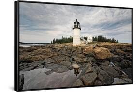 Lighthouse View, Port Clyde, Maine-George Oze-Framed Stretched Canvas