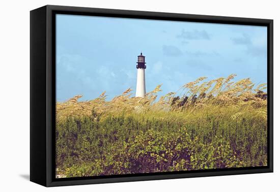 Lighthouse View-Gail Peck-Framed Stretched Canvas