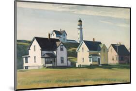 Lighthouse Village (also known as Cape Elizabeth), 1929-Edward Hopper-Mounted Art Print