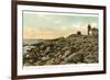 Lighthouse, Watch Hill, Rhode Island-null-Framed Premium Giclee Print