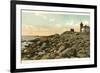 Lighthouse, Watch Hill, Rhode Island-null-Framed Premium Giclee Print