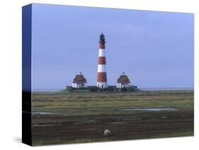 Lighthouse, Westerhever, Schleswig-Holstein, Germany-Thorsten Milse-Stretched Canvas