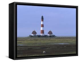 Lighthouse, Westerhever, Schleswig-Holstein, Germany-Thorsten Milse-Framed Stretched Canvas