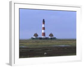 Lighthouse, Westerhever, Schleswig-Holstein, Germany-Thorsten Milse-Framed Photographic Print