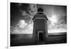 Lighthouse with Dramatic Sky-George Oze-Framed Photographic Print