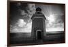 Lighthouse with Dramatic Sky-George Oze-Framed Photographic Print