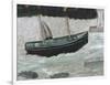 Lighthouse with Trawler and Fish-Alfred Wallis-Framed Giclee Print