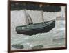 Lighthouse with Trawler and Fish-Alfred Wallis-Framed Giclee Print