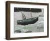 Lighthouse with Trawler and Fish-Alfred Wallis-Framed Giclee Print