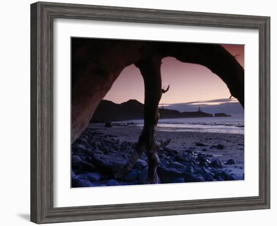 Lighthouse, Yaquina Head Beach, Oregon-Stuart Westmorland-Framed Photographic Print