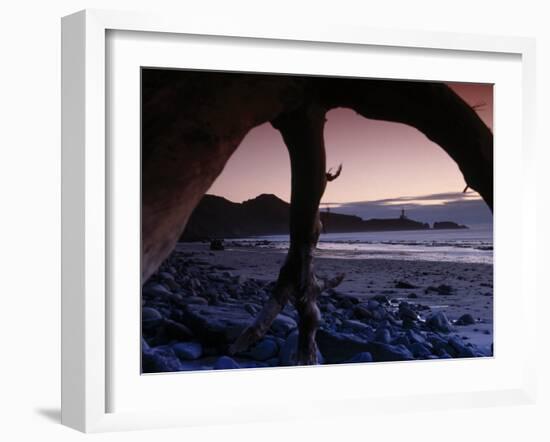 Lighthouse, Yaquina Head Beach, Oregon-Stuart Westmorland-Framed Photographic Print