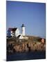 Lighthouse, York, Maine, USA-Walter Bibikow-Mounted Premium Photographic Print