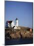 Lighthouse, York, Maine, USA-Walter Bibikow-Mounted Photographic Print