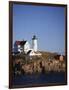 Lighthouse, York, Maine, USA-Walter Bibikow-Framed Photographic Print