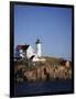 Lighthouse, York, Maine, USA-Walter Bibikow-Framed Photographic Print