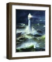 Lighthouse-Steve Bloom-Framed Art Print