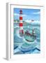 Lighthouse-Peter Adderley-Framed Art Print