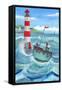 Lighthouse-Peter Adderley-Framed Stretched Canvas