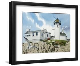 Lighthouse-William Vanderdasson-Framed Premium Giclee Print