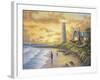 Lighthouse-John Zaccheo-Framed Giclee Print