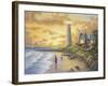 Lighthouse-John Zaccheo-Framed Giclee Print