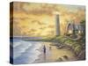 Lighthouse-John Zaccheo-Stretched Canvas