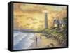 Lighthouse-John Zaccheo-Framed Stretched Canvas