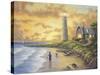 Lighthouse-John Zaccheo-Stretched Canvas