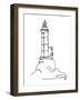 Lighthouse-Hanna Lee Tidd-Framed Giclee Print