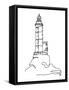 Lighthouse-Hanna Lee Tidd-Framed Stretched Canvas