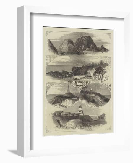 Lighthouses in Japan-null-Framed Giclee Print