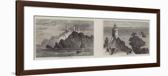 Lighthouses of Alderney-Samuel Read-Framed Giclee Print