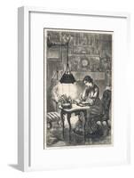 Lighting, Gas, the Pendu-Light Reading Lamp-null-Framed Art Print